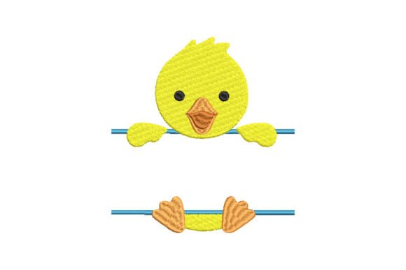 Baby Duck Monogram: A Playful Touch for Etsy Embroidery Goods