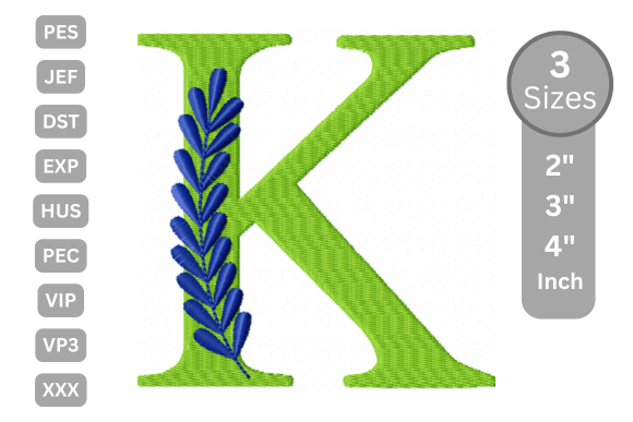 Elegant Floral Alphabet Letter-K: A Craft Fair Designer’s Review