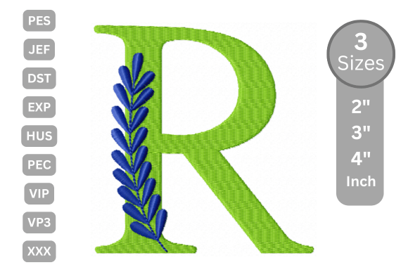 h1Elegant Floral Alphabet Letter-R: A Seasonal Embroidery Gem/h1
