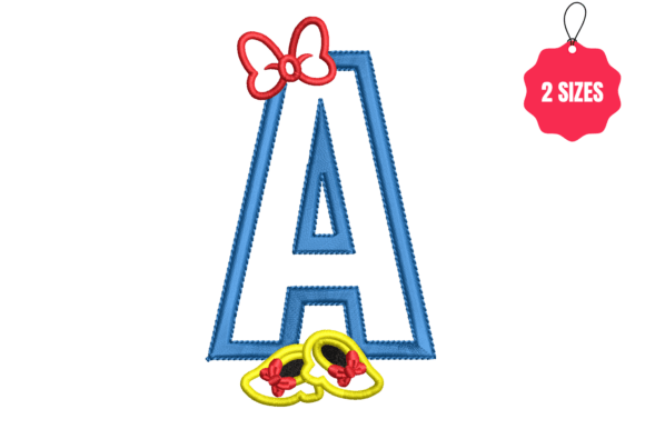 Letter a with Bow: A Charming Touch for Boutique Apparel