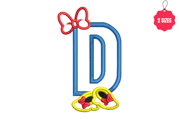 Letter D with Bow – A Charming Holiday Monogram