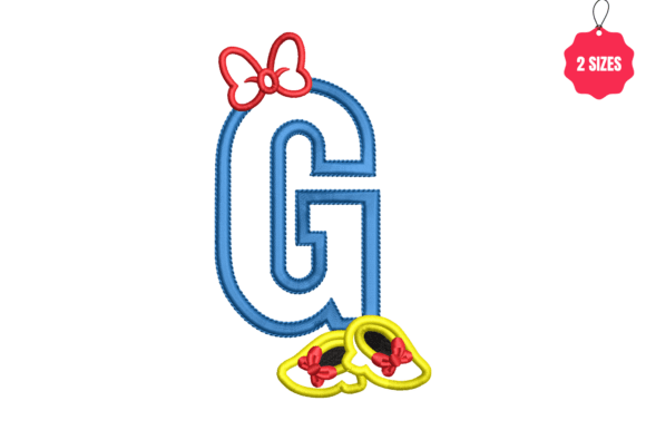 Letter G with Bow: A Monogram Worth Stitching
