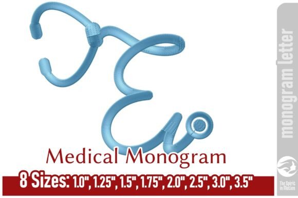 Medical Embroidery Monogram Letter - E Review for Sweatshirt Designers