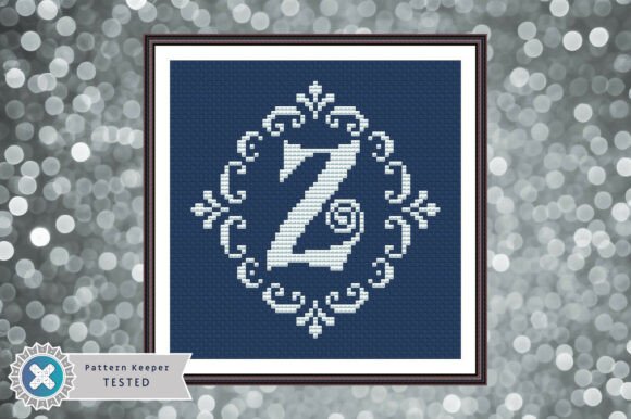 Monogram Letter Z Cross Stitch Pattern Review for Apparel Designers