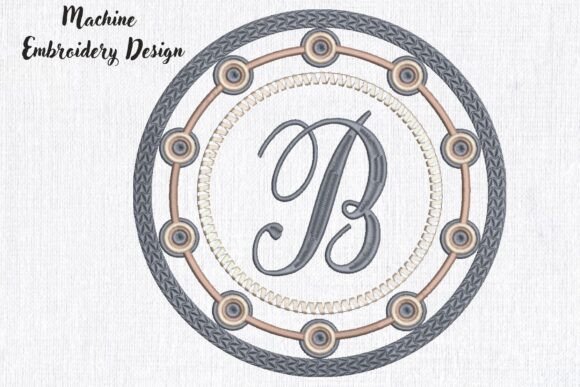 Personalized Monogram Frame Letter B: A Seasonal Embroidery Essential
