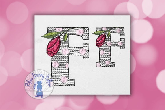 Polka Dot Rose Letter F: A Designer’s Review for Business Embroidery