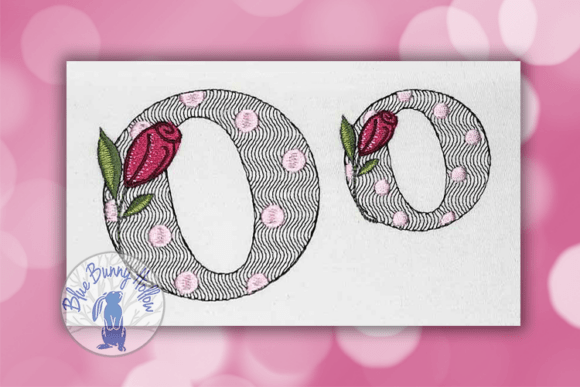 Polka Dot Rose Letter O: A Stylish Addition for Wedding Monogram Projects