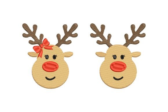 Reindeer Monogram: A Festive Touch for Holiday Embroidery Projects