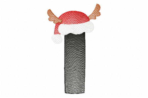Santa Letter I: A Charming Christmas Embroidery Design