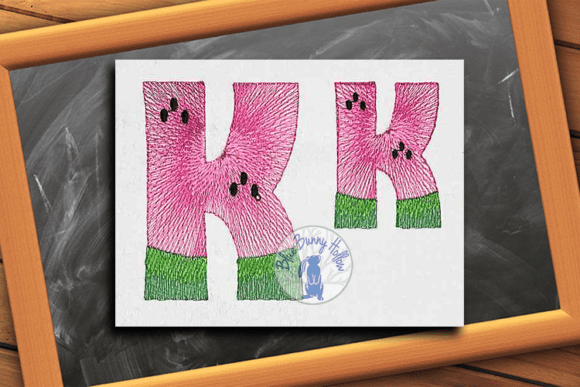 Watermelon Letter K: A Sweet Summer Monogram for Craft Fair Success