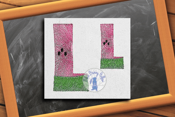 Watermelon Letter L: A Sweet Summer Monogram for Real Projects