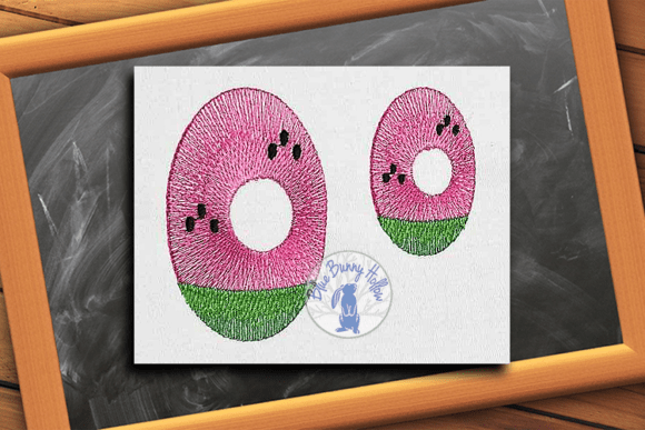 Watermelon Letter O: A Splash of Summer for Seasonal Embroidery