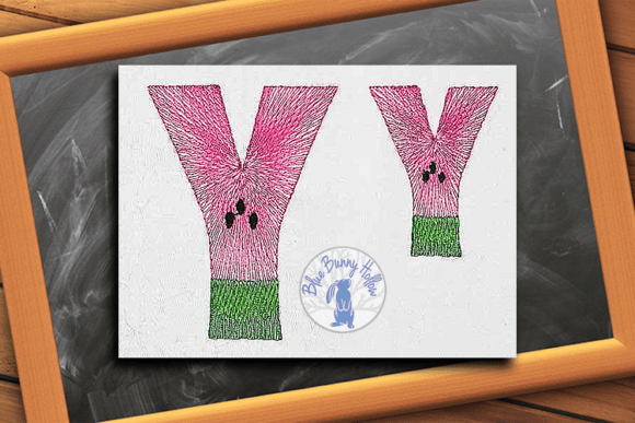 Watermelon Letter Y: A Fresh Summer Touch for Boutique Apparel
